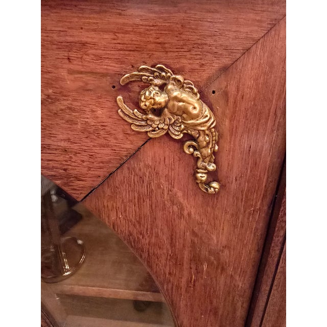 Antique French Empire Napoleonic Cabinet Gilt Bronze For Sale - Image 9 of 15