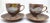 1980s Kutani Earthenware Seagulls Birds Teacups & Saucers Set- 4 Pieces For Sale - Image 13 of 13