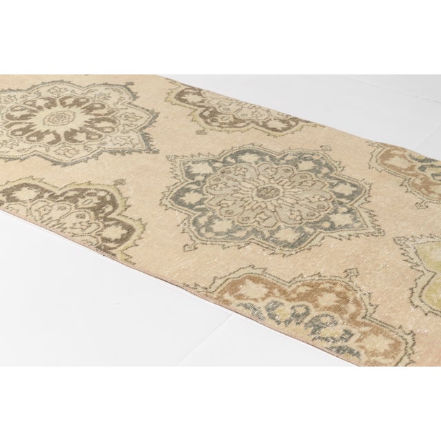 Turkish Low Pile Vintage Home Decor Rug For Sale - Image 3 of 9