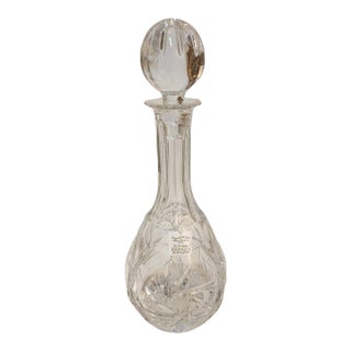 Early 20th Century Slovakia Waterford Crystal Decanter For Sale
