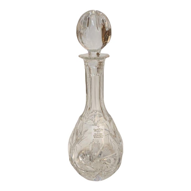 Early 20th Century Slovakia Waterford Crystal Decanter For Sale