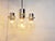 Metal Vintage Italian Glass and Chrome Chandelier, 1970s For Sale - Image 7 of 13