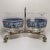 Mid-Century Modern Creamer and Sugar With Grape Design in Caddie For Sale - Image 3 of 11