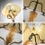 Monumental Neoclassical Style Iron Floor Lamp With Acanthus Leaf Design & Parchment Shade For Sale - Image 10 of 13
