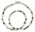 Aria Jewelry 25-Inch White Pearl & Green Chrome Diopside Necklace For Sale