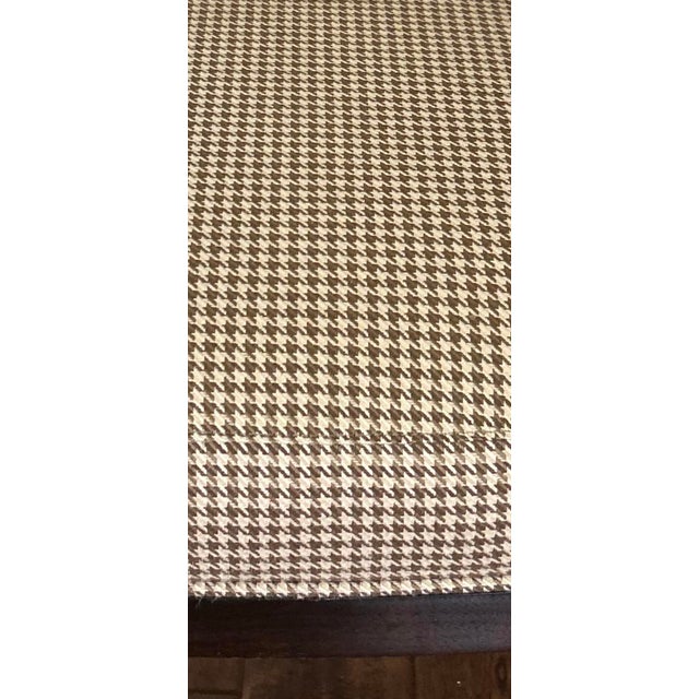 Wood Vintage Henredon Barbara Barry Attributed Mahogany Armchair With Houndstooth Upholstery For Sale - Image 7 of 7