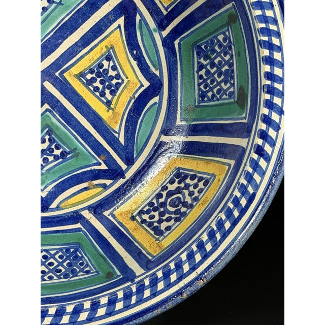 Antique Moroccan Earthenware Bowl by Ghotar, 1800s For Sale - Image 6 of 16