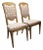 Pair of Late 19th Century Neoclassical Directoire-Style Burl Walnut Side Chairs With Rosette Mounts For Sale
