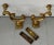 Antique Early 19th Century American Federal Brass Jamb Hooks to Hold Fire Tools on the Hearth or Fireplace Mantel - a Pair For Sale - Image 12 of 13