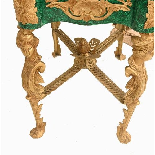 Louis XVI French Malachite Display Cabinets, Set of 2 For Sale - Image 11 of 13