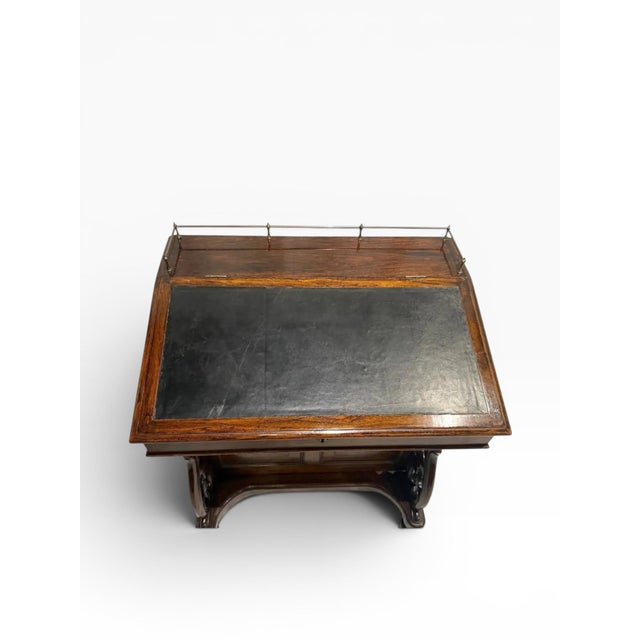 Wood 19th Century Victorian Mahogany Davenport Desk For Sale - Image 7 of 14
