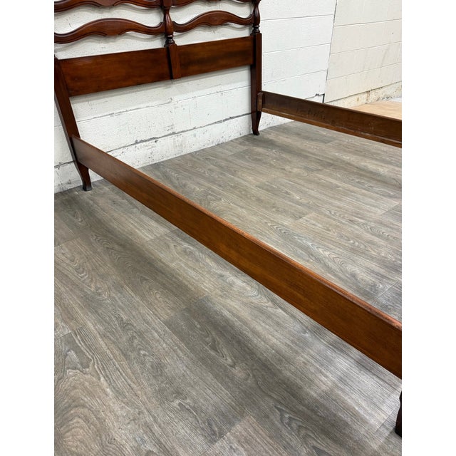 Vintage Full Size French Provincial French Country Style Bed For Sale - Image 10 of 16