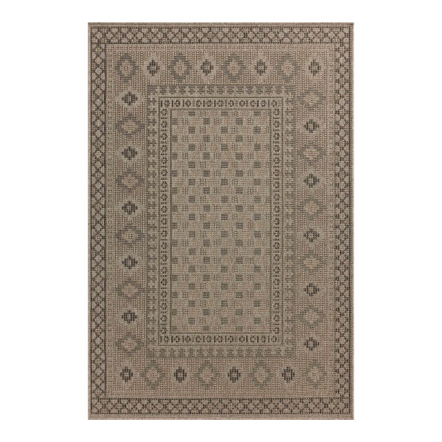 Chris Loves Julia x Loloi Providence Dove / Charcoal 2'-3" x 3'-9" Runner Rug For Sale