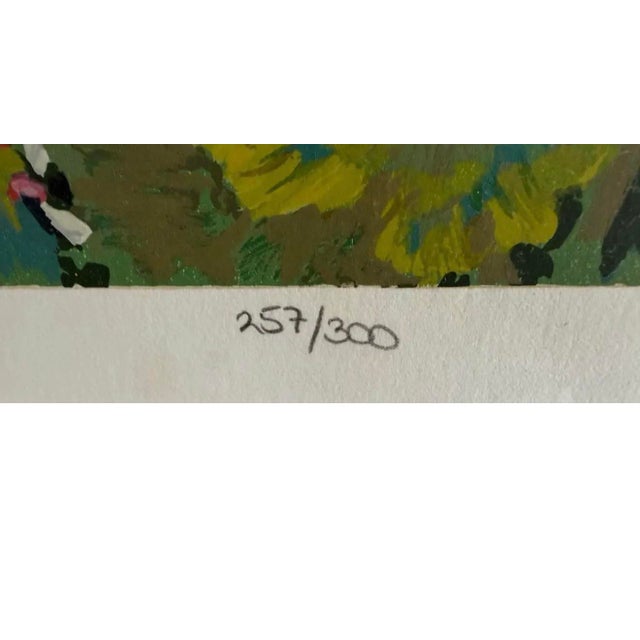Late 20th Century John Powell “Cottage Garden” Signed Limited Edition Serigraph, Professionally Custom Framed For Sale - Image 11 of 12