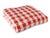Mid-Century Modern 1960s Schwartz Leibman Red Checkerboard Fabric, 9.5 Yards For Sale - Image 3 of 4