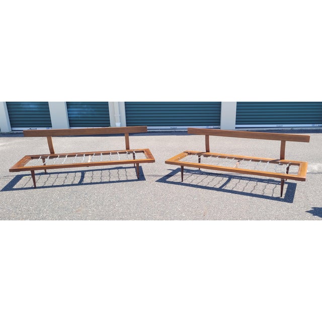 1950s Fine Pair of Mid Century Modern Signed Daybeds For Sale - Image 13 of 18