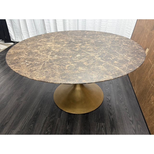 Rh Aero Stone Round Dining Table – 60" For Sale In Columbus - Image 6 of 18