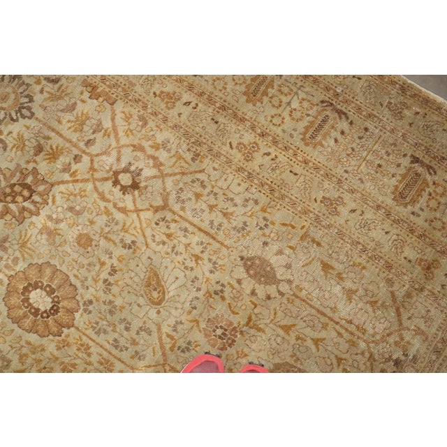 Antique Zabihi Collection Persian Tabriz Carpet - 9'2" x 12'3" For Sale - Image 4 of 10