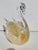 Mid-Century Modern Marcolina Gold Fleck Glass Swan Sweden For Sale - Image 3 of 6