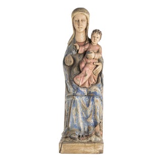 Portuguese Artist, Our Lady Majesty 17th Century For Sale