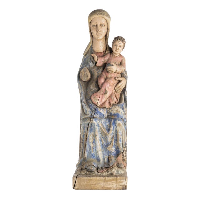 Portuguese Artist, Our Lady Majesty 17th Century For Sale