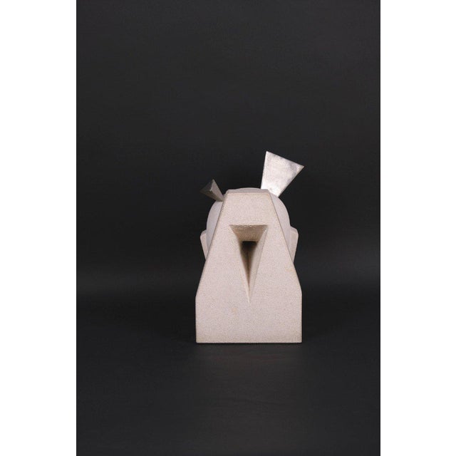 Hugo Verheyen, Painful Memory Sculpture, 1980s, Limestone and Steel For Sale - Image 4 of 10