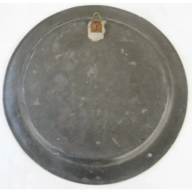 18th Century English Pewter Charger 18th Century Large For Sale - Image 5 of 8