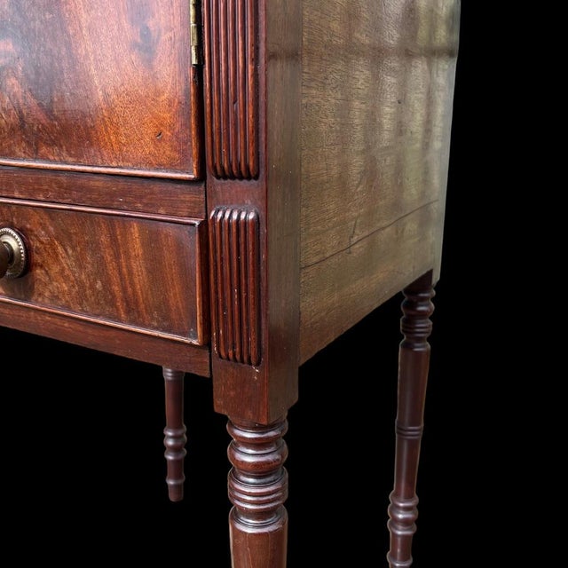 Antique Regency Mahogany Bedside Cupboard, 1820 For Sale - Image 4 of 12