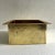 Farmhouse Farmhouse Country Square Brass Hammered Finish Drop-In Sink & Brass Drain For Sale - Image 3 of 10