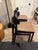 Andreu World 'Smart Chair' Stacking Dining Chairs, Set of 4 - Black Beechwood & Taupe Leather For Sale - Image 4 of 8