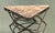 Vintage Industrial Metal and Stone Side Table For Sale In West Palm - Image 6 of 12