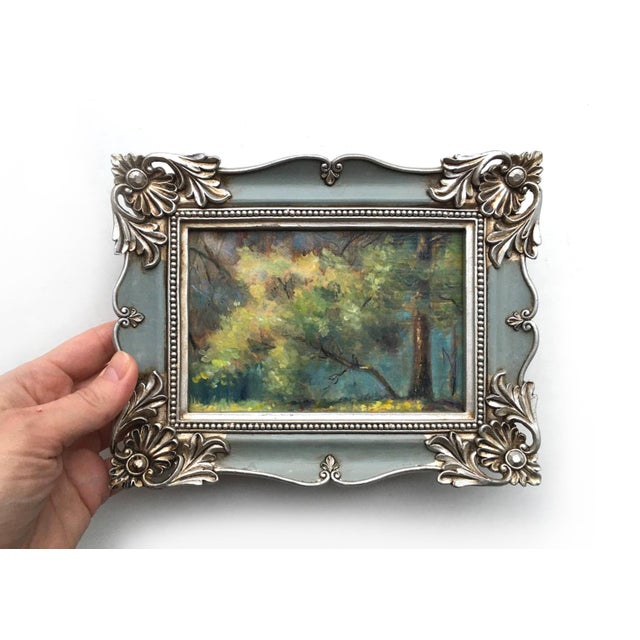 Framed Landscape Original Painting Vintage Style by Valeriya Serova For Sale - Image 6 of 10