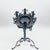 2020s Hand Forged Iron Pedestal Stand 32″ (82cm) Antique Copper Patina Fleur-de-Lis Plant Holder & Pillar Candle Stick Rustic Decor For Sale - Image 5 of 10