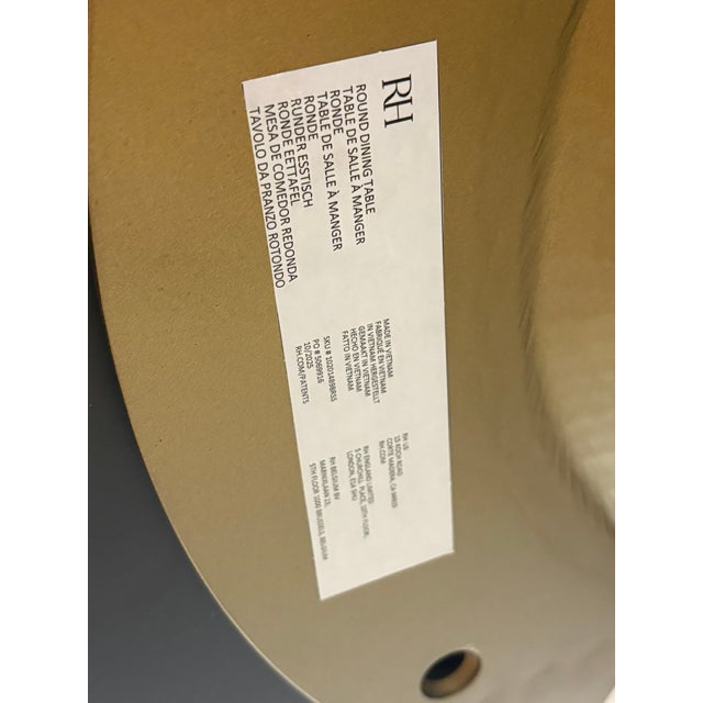 Rh Aero Stone Round Dining Table – 60" For Sale - Image 13 of 18