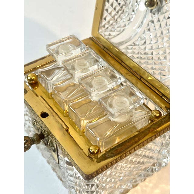 Diamond-Cut Crystal Hinged Domed Baccarat Box A masterpiece of craftsmanship, this stunning Baccarat box is not only...
