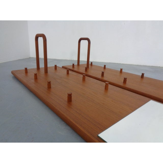 Large Teak Wardrobe with Mirror by Kai Kristiansen for Vildbjerg Møbelfabrik, Denmark, 1960s, Set of 2 For Sale - Image 13 of 16