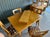 Heywood-Wakefield Mid-Century Modern Honey Finish 8-Piece Dining Set — In the Style of Heywood-Wakefield For Sale - Image 4 of 12