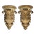 Pair 19th Century Large Carved Giltwood Wall Brackets in Italian Baroque Style For Sale