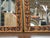 Brown Pair of Painted Wood Mirrors with Bamboo Frames and Tribal Motif Detailing For Sale - Image 8 of 12