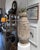 Beautiful Indonesian carved stone vessel measuring 12"DIA x 30"H. There is a 4" deep carved hole in the top which could be...