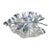Vintage Sculptural Silver Pewter Leaf Platter For Sale