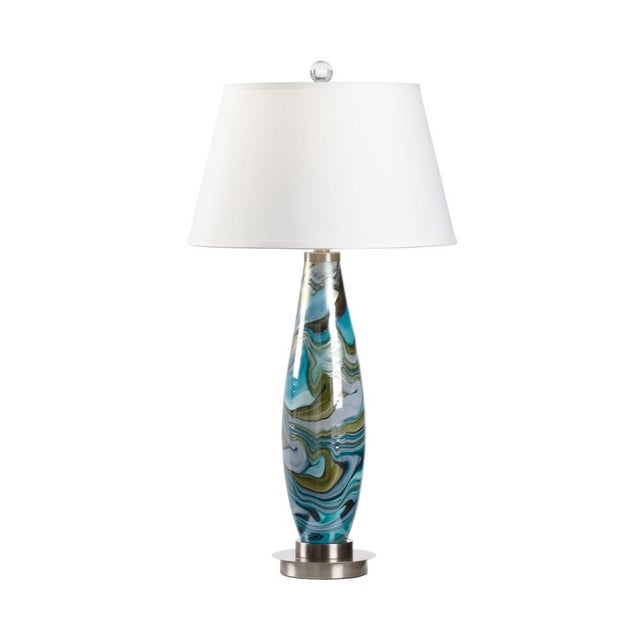2020s Wildwood Flora Glass Table Lamp For Sale - Image 5 of 5