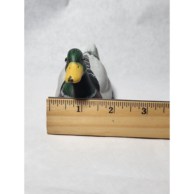 Vintage Ceramic Mallard Duck Figurine For Sale - Image 11 of 11