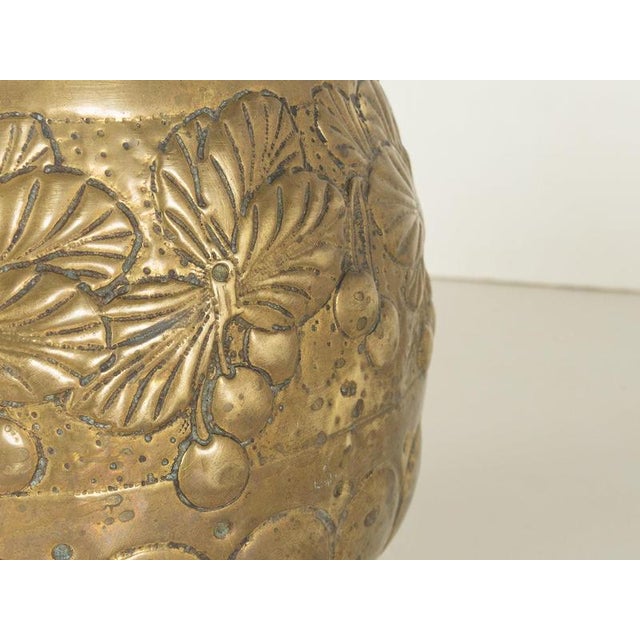 Victorian Brass Cachepot For Sale - Image 5 of 6