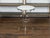 Maison Jansen Midcentury Italian Maison Jansen Style Steel and Brass Table with Marble Top For Sale - Image 4 of 11