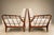 1960s Mid-Century Brazilian Armchairs by Rino Levi, Hardwood & Bouclé, 1960s For Sale - Image 5 of 18