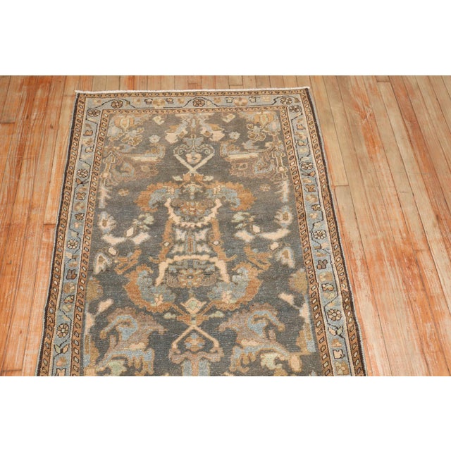 Traditional Early 20th Century Brown Persian Malayer Rug - 3'3" x 6'7" For Sale - Image 3 of 6