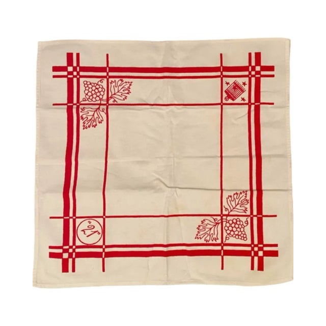 Vintage Set of 3 the "21" Club New York City Nyc Restaurant Cotton Napkins For Sale In Washington DC - Image 6 of 12