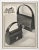 1940s 1949 Mid-Century French Hermes Handbag Advertisement Print, Matted For Sale - Image 5 of 5
