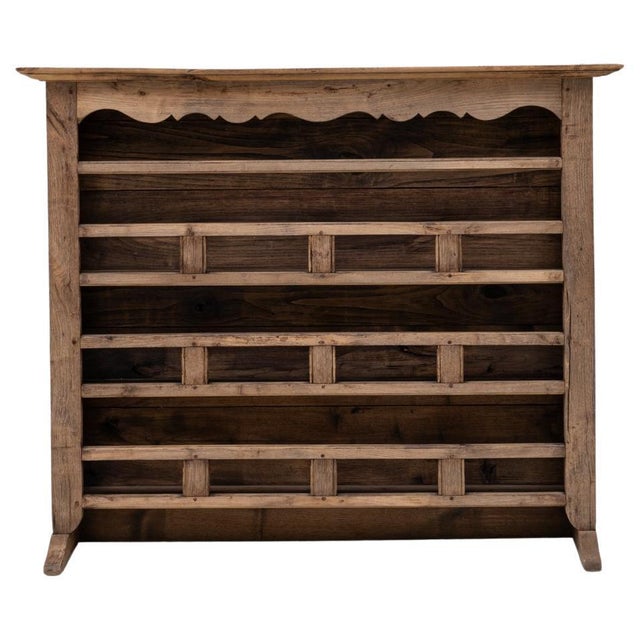 19th Century French Louis XV Oak Plate Rack For Sale - Image 10 of 18